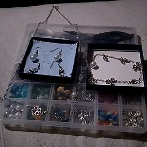 Ear rings,necklace,and bracelet